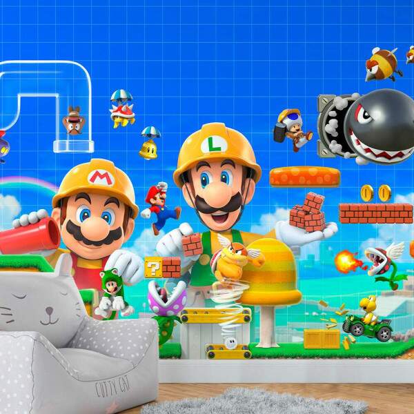 Papel De Parede Super Mario E Luigi Maker MP