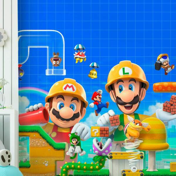 Papel De Parede Super Mario E Luigi Maker MP