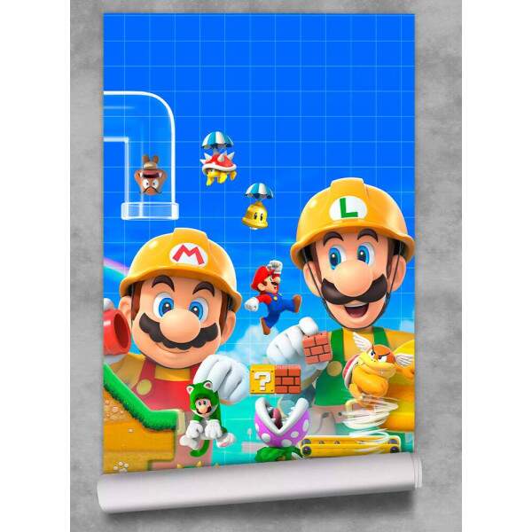 Papel De Parede Super Mario E Luigi Maker MP