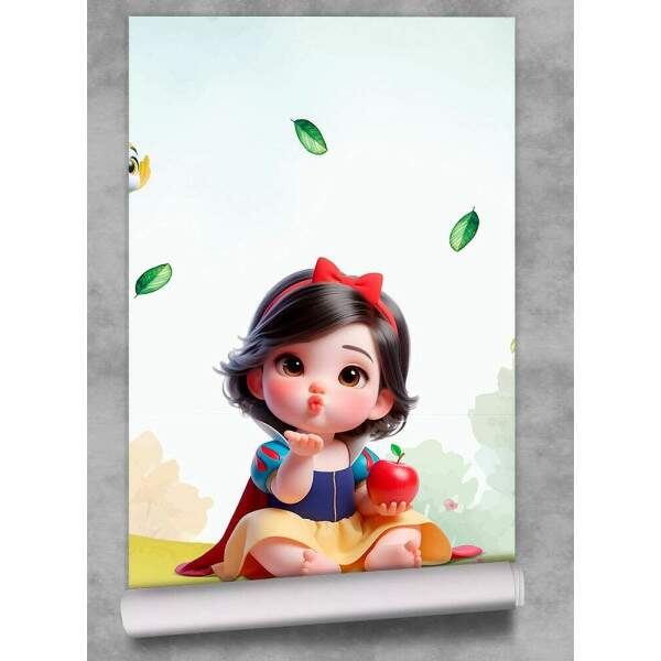 Papel De Parede Branca De Neve Princesa Cute MP