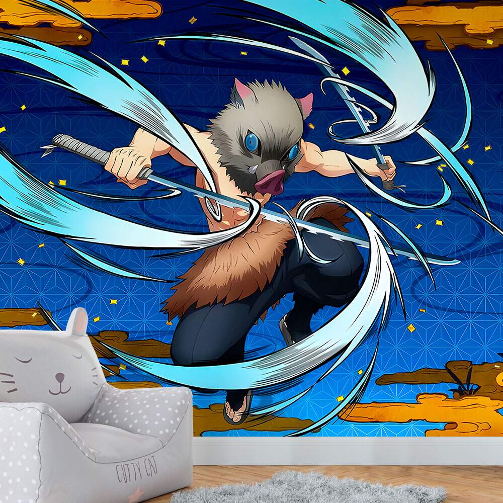 Papel De Parede Demon Slayer Inosuke Hashibira MP