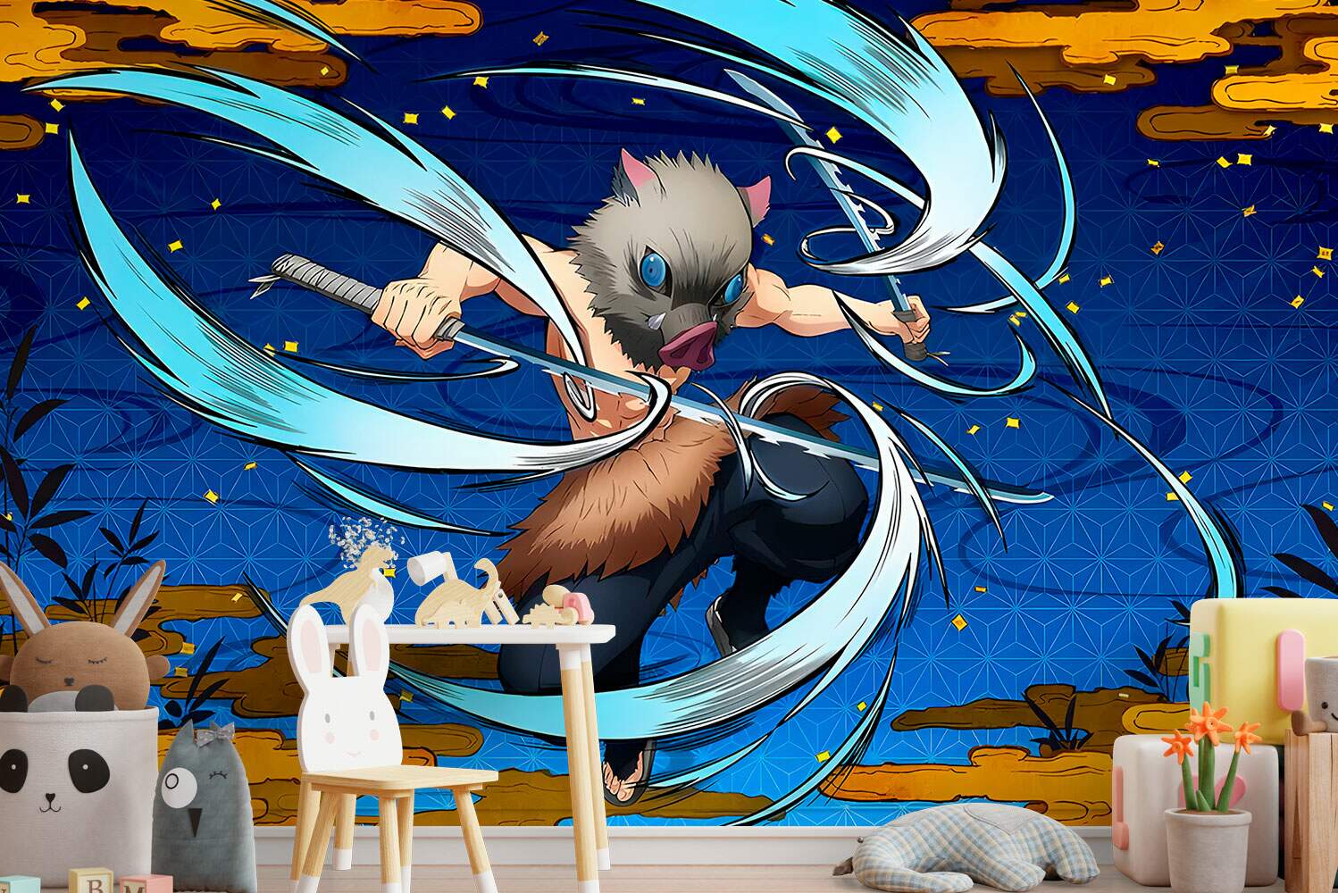 Papel De Parede Demon Slayer Inosuke Hashibira MP