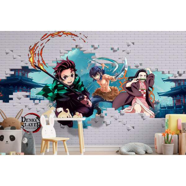 Papel De Parede Demon Slayer Personagens MP