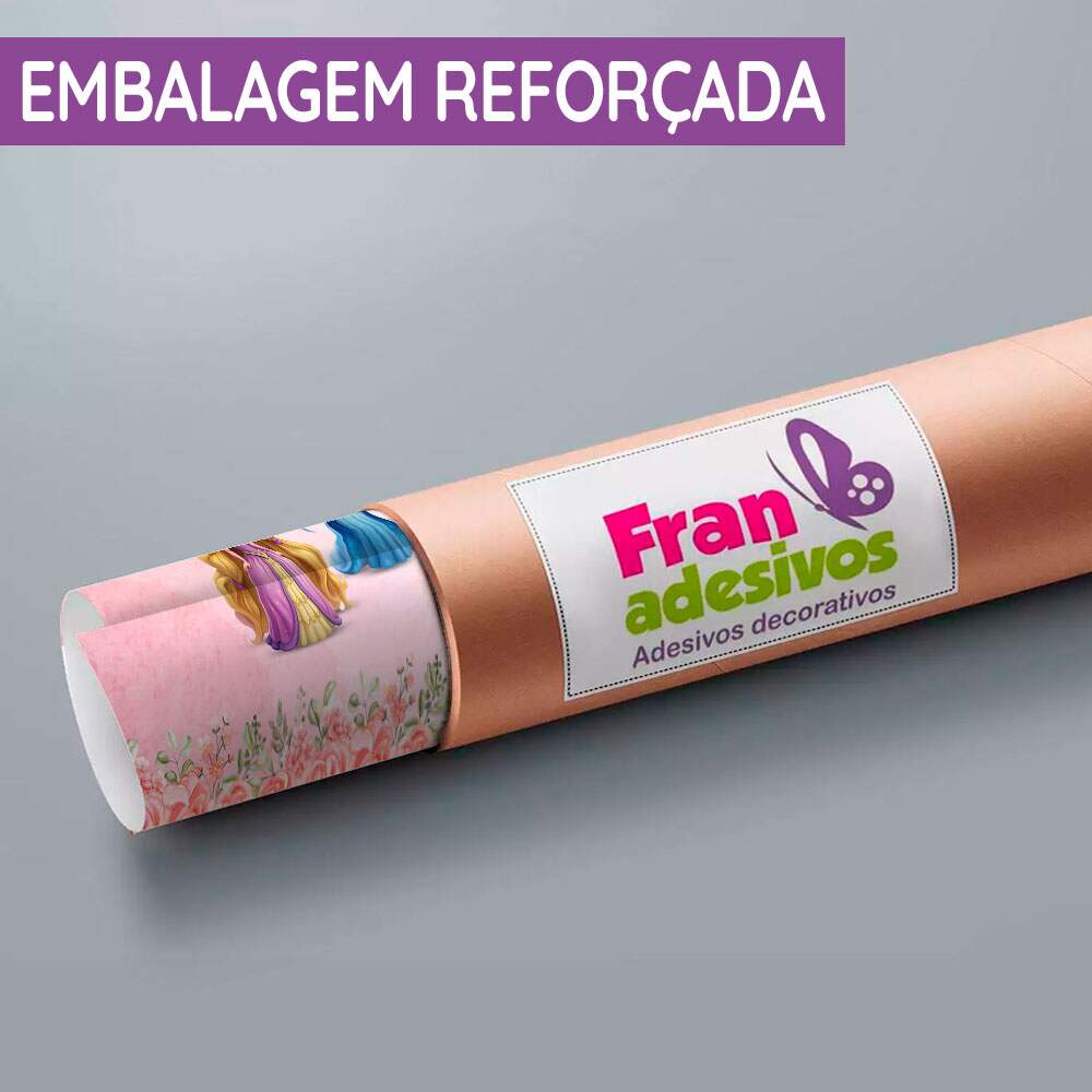 Papel De Parede Princesas Cute Castelo Aquarela MP