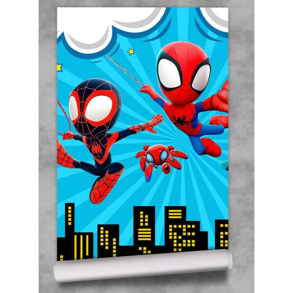 Papel De Parede Homem Aranha Spidei E Seus Amigos MP