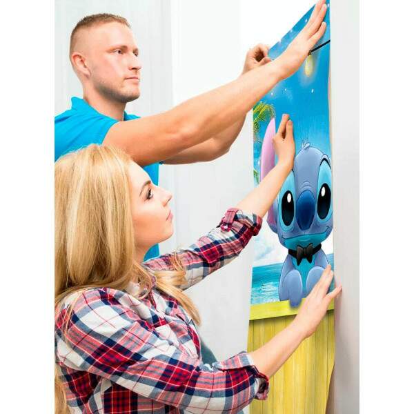 Papel De Parede Stitch Na Praia MP