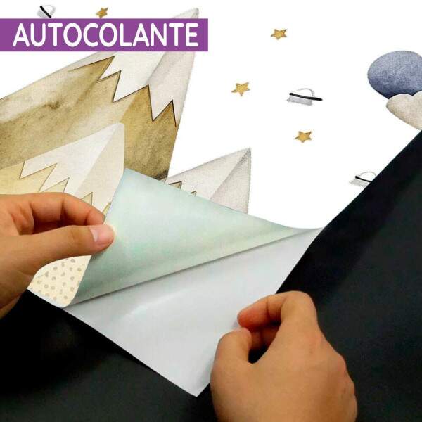 Papel De Parede Montanhas Baby Aquarela MP