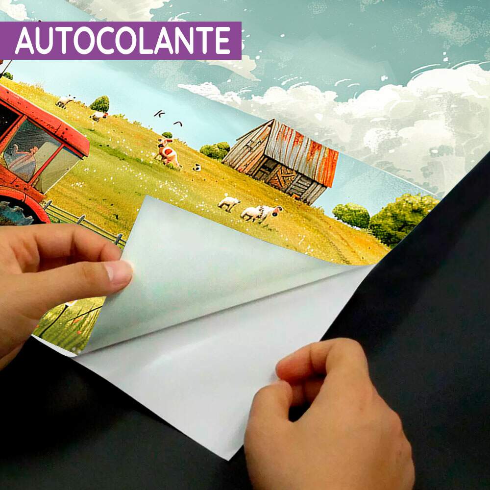 Papel de Parede Trator Fazendinha no Campo MP