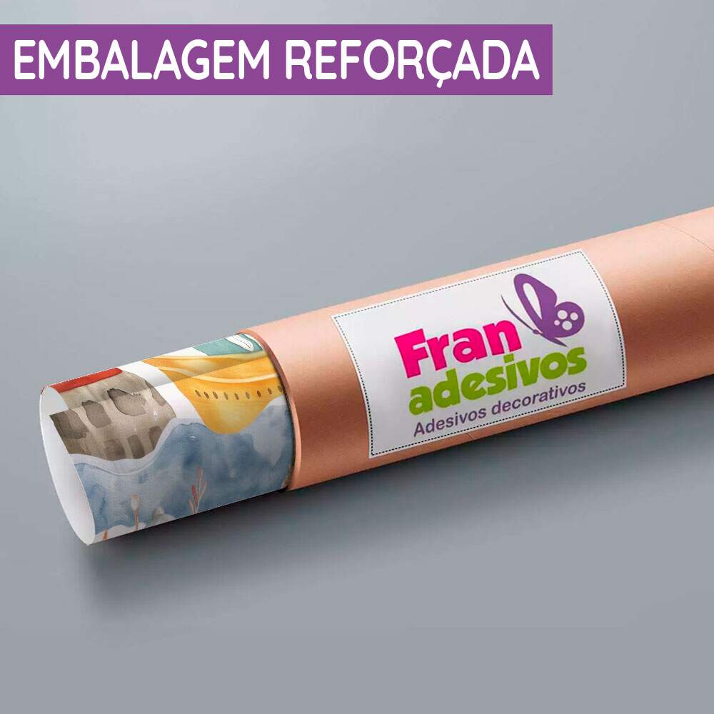 Papel De Parede Barco Marinheiro Aquarela MP