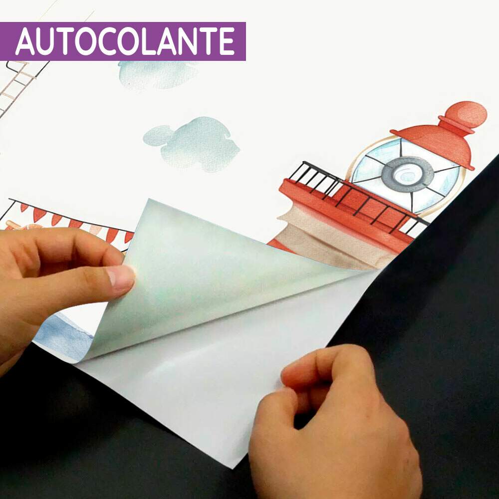 Papel De Parede Barco Marinheiro Aquarela MP