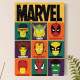 Placa Decorativa Retr� Marvel