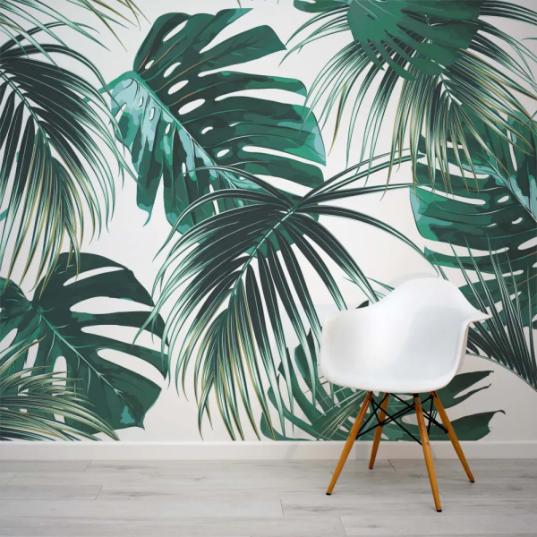 Papel de Parede Copacabana Folhagens Tropicais MP