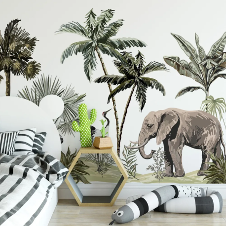 Papel de Parede Safari Infantil MP