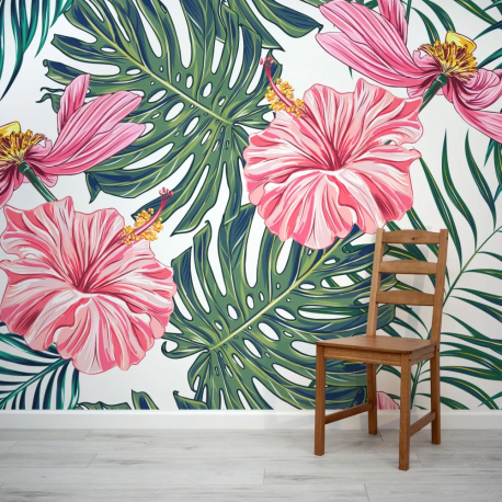 Papel de Parede Hibisco Tropical MP