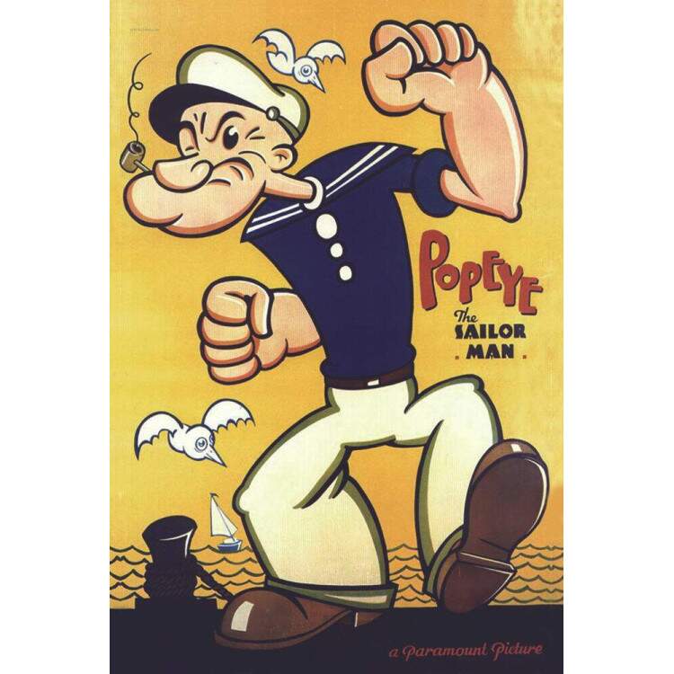 Placa Decorativa Popeye