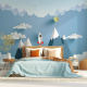 Papel de Parede Espa�o com Foguetes 3D MP