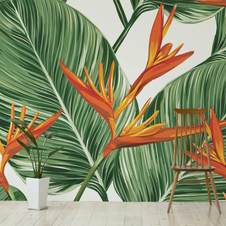 Papel de Parede Tropical Aquarela MP