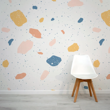 Papel de Parede Terrazzo Colorido MP