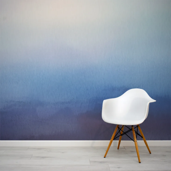 Papel de Parede Cu Aquarela Azul MP