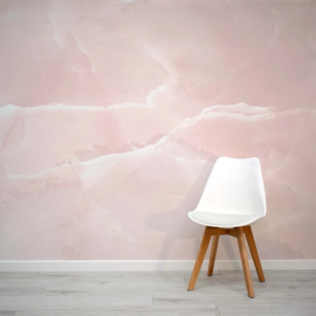 Papel de Parede Efeito Mrmore Rosa MP