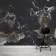 Papel de Parede M�rmore Preto e Branco MP