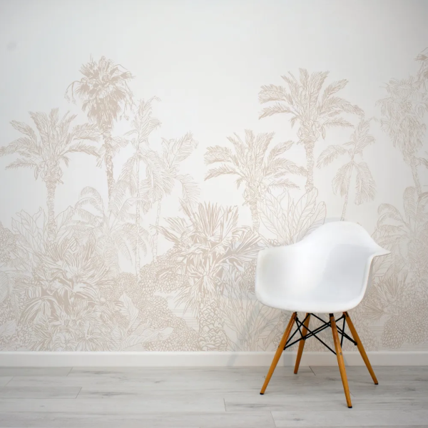 Papel de Parede Jungle Tropical Bege MP
