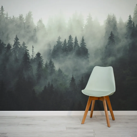 Papel de Parede Floresta Nebulosa MP