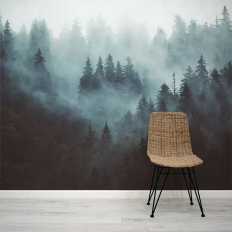 Papel de Parede Floresta Nebulosa MP