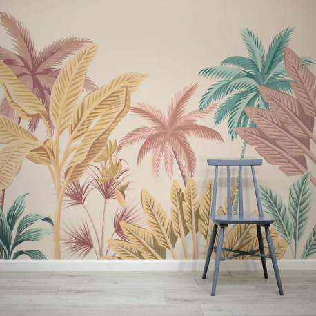 Papel de Parede Floresta Tropical Vibrante MP