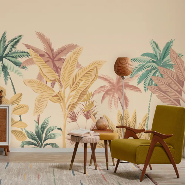Papel de Parede Floresta Tropical Vibrante MP