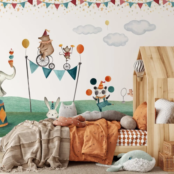 Papel de Parede Circo Aquarela Infantil MP