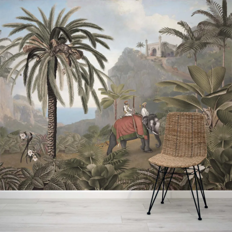 Papel de Parede Elefante Tropical MP
