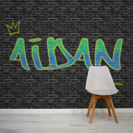 Papel de Parede Graffiti Personalizado para Adolescentes MP