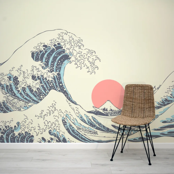 Papel de Parede Grande Onda Japonesa MP