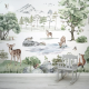 Papel de Parede Floresta Encantada com Animais MP