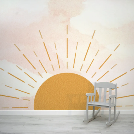 Papel de Parede Sol Boho Infantil MP