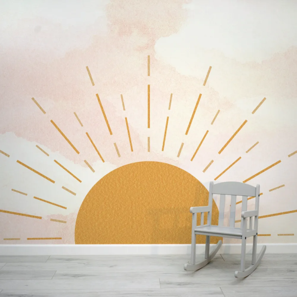 Papel de Parede Sol Boho Infantil MP