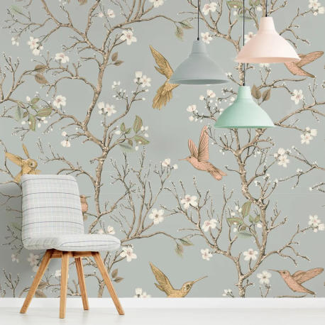 Papel de Parede Serenata de Pssaros MP