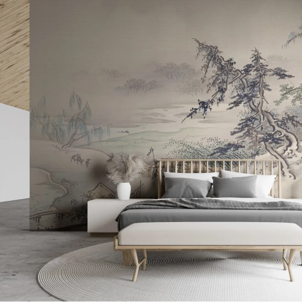 Papel de Parede Paisagem de Vila Japonesa MP