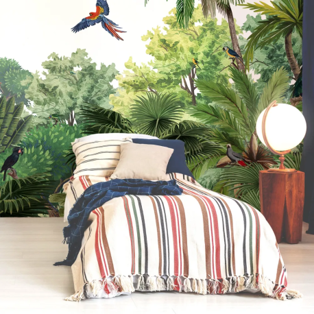 Papel de Parede Aves Coloridas na Selva MP