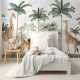 Papel de Parede Aquarela Girafas na Selva MP