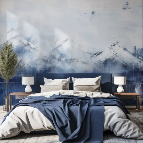 Papel de Parede Montanhas Nevadas Texturizadas MP