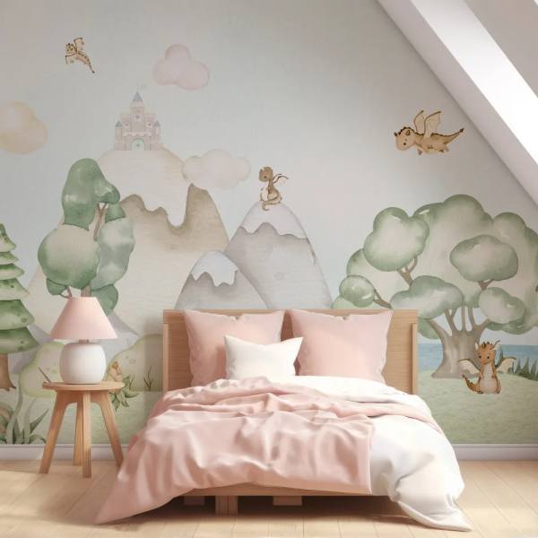 Papel de Parede Drago Aquarela Lancelot MP