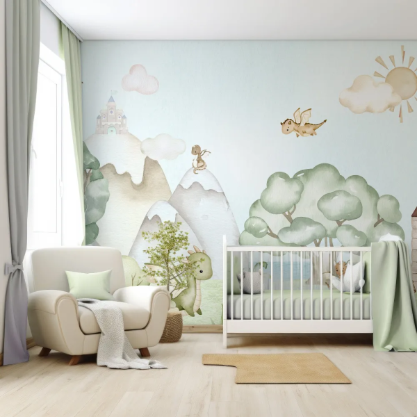 Papel de Parede Drago Aquarela Lancelot MP