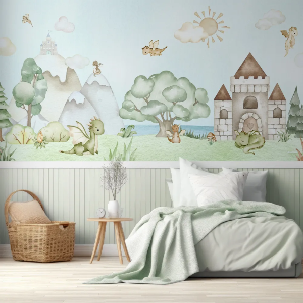 Papel de Parede Drago Aquarela Lancelot MP