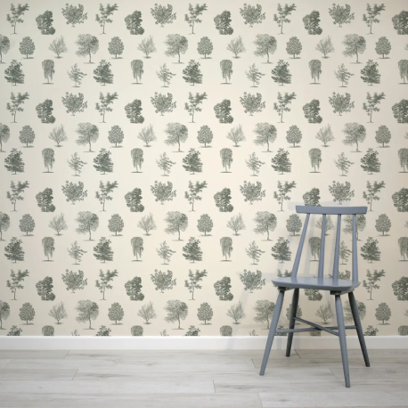 Papel de Parede Paisagem Campestre com rvores MP