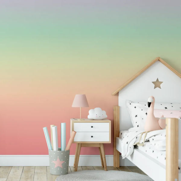 Papel de Parede Arco-ris Pastel MP