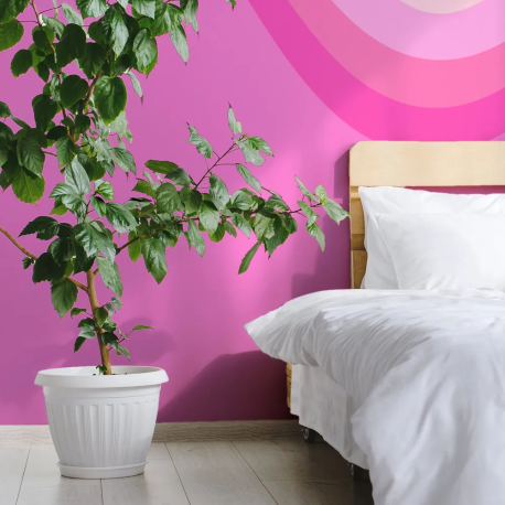 Papel de Parede Onda Rosa MP