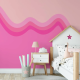 Papel de Parede Onda Rosa MP