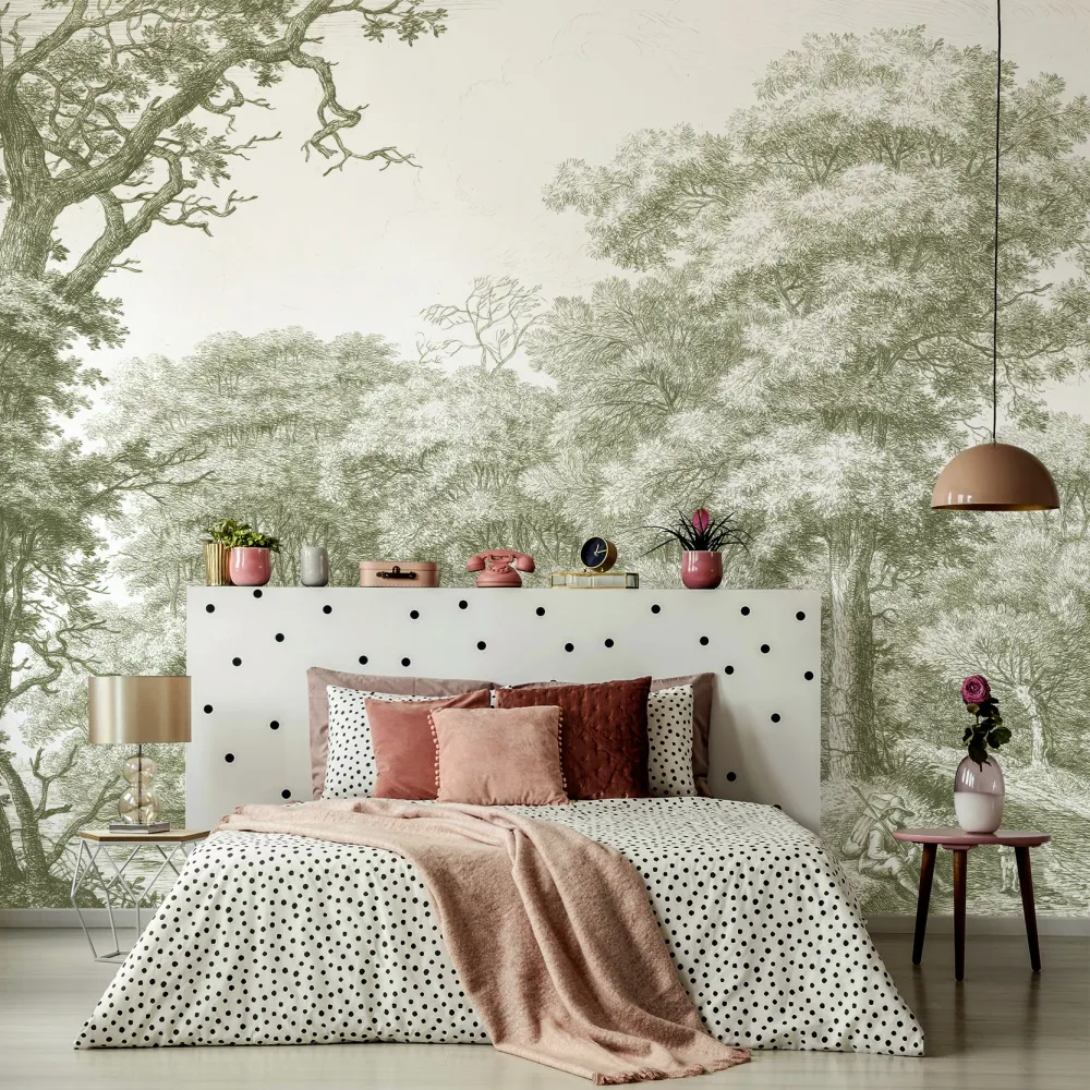 Papel de Parede Paisagem Verde Campestre MP